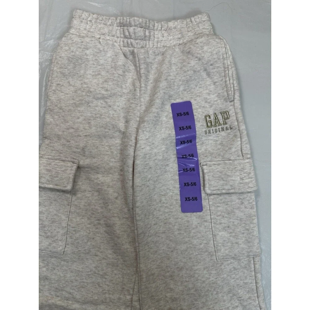 Gap Kids 2 PC Fleece Pants And Hoodie Beige/Gold Size XS 5/6
